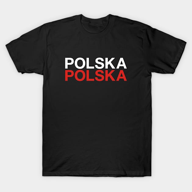 POLSKA Flag T-Shirt by eyesblau